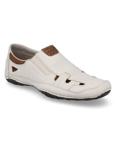 Pantofi de bărbați Rieker - alb