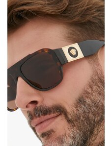 Versace ochelari de soare barbati, culoarea maro