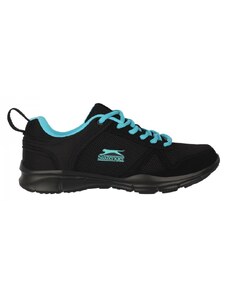 Slazenger Force Mesh Running Shoes Ladies Black/Blue