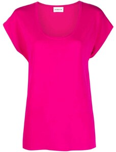 P.A.R.O.S.H. U-neck short-sleeve T-shirt - Pink