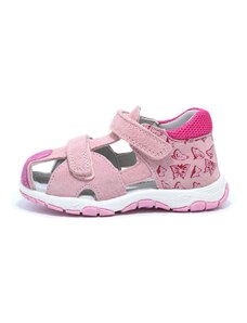 Sandale fete din piele Happy Bee 610264, roz deschis, marimi 20-25