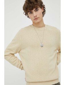 Samsoe Samsoe pulover de bumbac culoarea bej