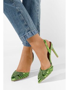 Zapatos Pantofi stiletto eleganti Viviana verzi