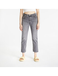 Pantaloni pentru femei Levi's 501 Crop Jeans Gray Worn In