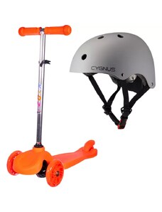 Cygnus Kid Scooter + Urban Helmet