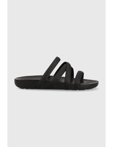 Crocs papuci Splash Strappy Sandal femei, culoarea negru 208217