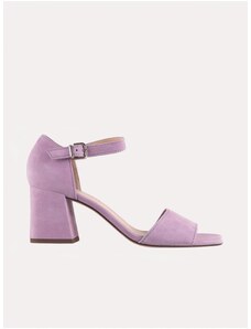 Light purple Women's Leather High Heel Sandals Högl Beatrice - Ladies