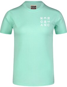 Nordblanc Tricou din bumbac organic verde pentru femei LETTERS