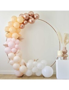 Ginger Ray Ghirlandă de baloane - Mix de culori cu evantai de hârtie