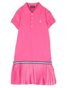 Ralph Lauren Kids logo-embroidered polo dress - Pink