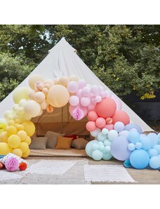 Ginger Ray Ghirlandă de baloane - Multicolor cu felinare