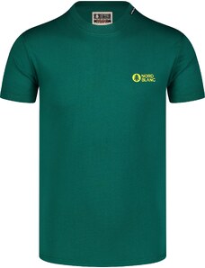 Nordblanc Tricou din bumbac organic verde pentru bărbați NATURE