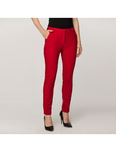 Willsoor Pantaloni de damă pentru costum în culoarea roșu 11160