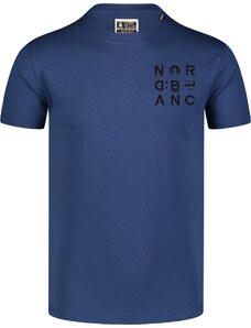 Nordblanc Tricou din bumbac organic albastru pentru bărbați COMPANY