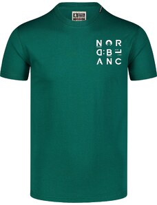 Nordblanc Tricou din bumbac organic verde pentru bărbați COMPANY