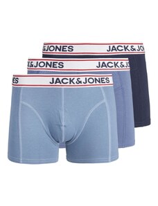 JACK & JONES Boxeri 'Jake' albastru marin / albastru deschis / roşu închis / alb