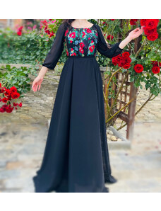 Ie Traditionala Rochie Eleganta cu motive stilizate florale Viviana
