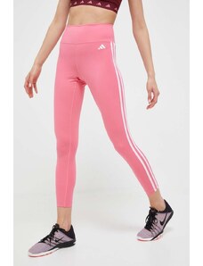 adidas Performance leggins de antrenament Train Essentials culoarea roz, cu imprimeu