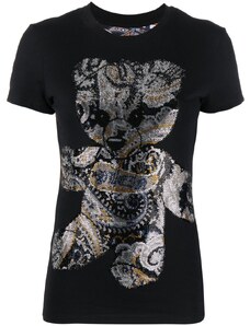 Philipp Plein teddy bear rhinestone-embellished T-shirt - Black
