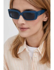 Vogue Eyewear ochelari de soare femei, culoarea albastru marin