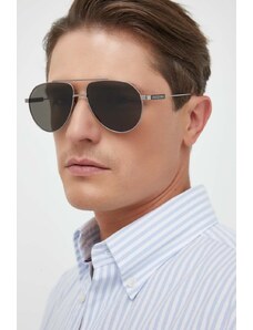 Gucci ochelari de soare barbati, culoarea argintiu