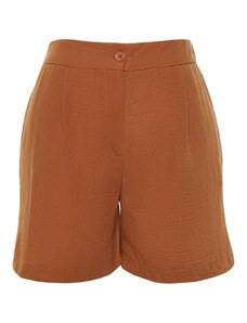 Trendyol Brick Linen Look Pantaloni scurți țesute &; Bermude