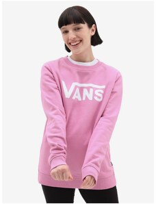 Pink Womens Sweatshirt VANS WM CLASSIC V CREW - Women