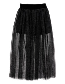 MONNALISA Long Lurex Knit Skirt