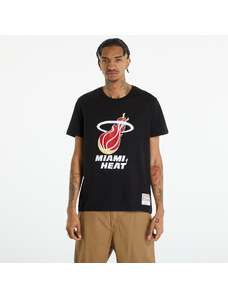 Tricou pentru bărbați Mitchell & Ness NBA Team Logo Tee Miami Heat Black