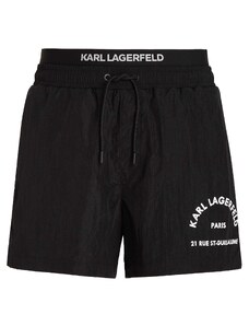 Karl Lagerfeld Șorturi de baie negru / alb