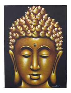 Magazincristale Tablou Buddha - Finisat cu Nisip Auriu