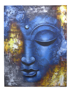 Magazincristale Tablou Buddha - Chip Albastru Abstract