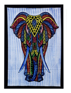 Magazincristale Panza tablou Pictat Manual din Bumbac - Elefant