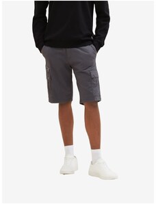 Dark Grey Men's Shorts with Tom Tailor Pockets - Men