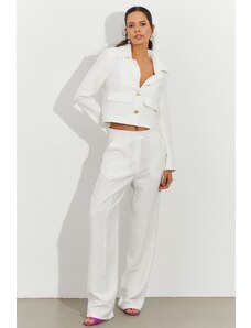 Cool &; Sexy Women's White Stylish Pants