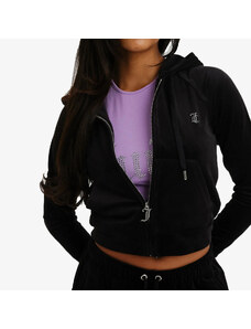 JUICY COUTURE CLASSIC VELOUR HOODIE WITH JUICY LOGO