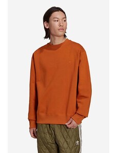adidas Originals bluză bărbați, culoarea maro, uni H09176-brown