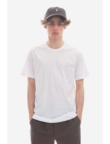 Norse Projects tricou bărbați, culoarea alb, cu imprimeu N01.0640.0001-0001