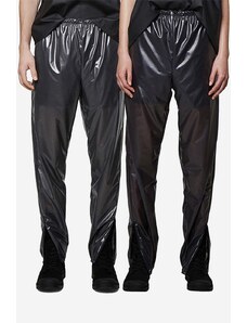 Rains pantaloni impermeabili Ultralight Pants Slim culoarea negru, drept, medium waist 18780.BLACK-BLACK