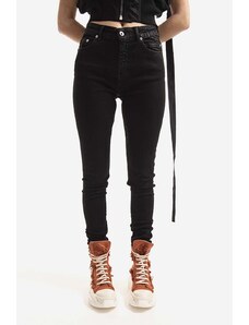 Rick Owens jeans femei, culoarea negru DS01B7316.SBB.BLACK-Black