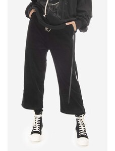 Rick Owens pantaloni de catifea cord medium waist DS02B4323.VS.BLACK-Black