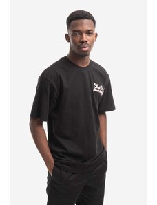 Market tricou din bumbac culoarea negru, cu imprimeu 399001144.0001-black