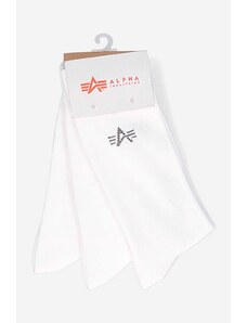Alpha Industries șosete Basic Socks 3-pack culoarea alb 118929.09-white