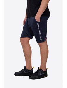Alpha Industries pantaloni scurți Al Sweat bărbați, culoarea bleumarin 116365.07-navy