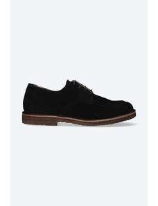 Astorflex pantofi de piele întoarsă CARLFLEX.001 bărbați, culoarea negru CARLFLEX.001-NERO