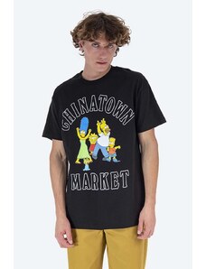 Market tricou din bumbac Chinatown Market x The Simpsons Family OG Tee culoarea negru, cu imprimeu CTM1990346-white