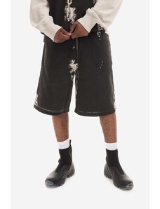 A-COLD-WALL* pantaloni scurți din bumbac Relaxed Studio Shorts culoarea negru ACWMB156-BLACK