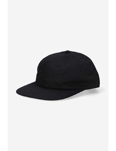 PLEASURES șapcă de baseball din bumbac culoarea negru, cu imprimeu P23SP071-BLACK