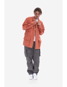 Engineered Garments jachetă de bumbac culoarea portocaliu, de tranziție 23S1D047.ND034-ND034