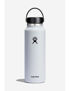 Hydro Flask sticlă thermos 40 OZ Wide Mouth Flex Cap White W40BTS110-WHITE